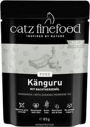 Catz finefood Nassfutter Katze Pure Adult Känguru Monoprotein Hypoallergen 32x85 g - 32 x 85 g – Bild 1 von 3