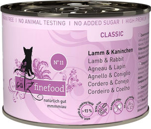 Catz finefood No. 11 Katzen Nassfutter Lamm und Kaninchen für Adult 6x200g – Bild 1 von 1