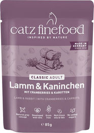 Catz finefood No. 11 Lamm & Kaninchen Katzen Nassfutter Adult Getreidefrei 16 x 85 g - 16 x 85 g – Bild 1 von 3