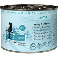 Produktbild von Catz finefood No. 13 Katzenfutter Hering und Krabben für adulte Katzen mit hohem Fleischanteil 6x200g