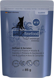 Catz finefood No. 17 Geflügel & Garnele Katzen Nassfutter Adult 16x85g mit hohem Fleischanteil - 16 x 85 g – Bild 1 von 2