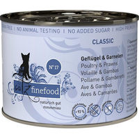 Produktbild von Catz finefood No. 17 Nassfutter Geflügel und Garnele Light für erwachsene Katzen 6x200g