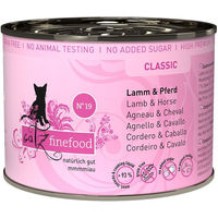 Produktbild von Catz finefood No. 19 Katzenfutter Lamm und Pferd getreidefrei 12x200g