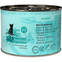 Produktbild von Catz finefood No. 21 Katzen Nassfutter Wild und Rotbarsch Adult mit hohem Fleischanteil 6x200g