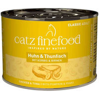 Produktbild von Catz finefood No. 25 Katzen Nassfutter Huhn und Thunfisch 6x200 g