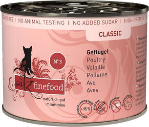 Produktbild von Catz finefood No. 3 Geflügel Katzenfutter Adult mit hohem Fleischanteil 6x200g