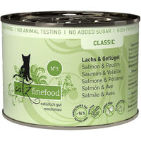 Produktbild von Catz finefood No. 5 Katzenfutter Lachs für Adult mit hohem Fleischanteil 6x200g