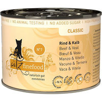 Produktbild von Catz finefood No. 7 Katzen Nassfutter Rind und Kalb für Adult mit hohem Fleischanteil 6x200g