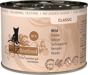 Produktbild von Catz finefood No. 9 Wild Katzenfutter Adult Getreidefrei und Ohne Zucker 6x200g