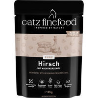 Produktbild von Catz finefood Pure Pouch Katzenfutter Hirsch getreidefrei Adult 8 x 85 g