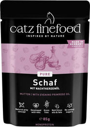 catz finefood PURE Schaf Katzen Nassfutter Monoprotein Hypoallergen 16x85g – Bild 1 von 5