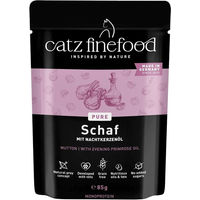 Produktbild von catz finefood PURE Schaf Katzen Nassfutter Monoprotein Hypoallergen 16x85g