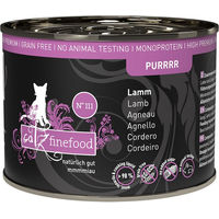 Produktbild von catz finefood Purrrr Lamm Katzenfutter Nass Adult Stückchen in Sauce 6 x 200 g Dose - 6 x 200 g
