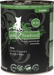 Produktbild von Catz finefood Purrrr N° 115 Katzen Nassfutter Ente Monoprotein Sensitive 6x400g