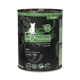 Catz finefood Purrrr N° 115 Katzen Nassfutter Ente Monoprotein Sensitive 6x400g – Bild 1 von 4