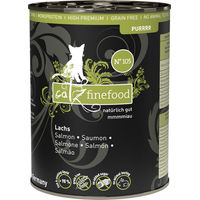 Produktbild von catz finefood Purrrr No. 105 Katzenfutter Lachs Monoprotein 375 g