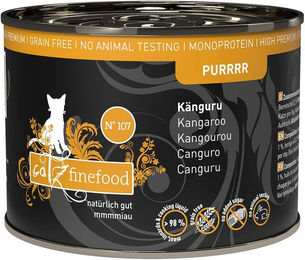 Produktbild von Catz finefood Purrrr No.107 Katzen Nassfutter Känguru getreidefrei 6x200g