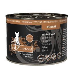 Catz finefood Purrrr No.109 Katzen Nassfutter Wildschwein mit hohem Fleischanteil für erwachsene Katzen 6x200g – Bild 1 von 1
