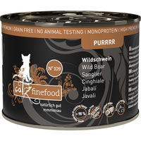 Produktbild von catz finefood Purrrr No. 109 Wildschwein Katzen Nassfutter Adult mit hohem Fleischanteil 6x200 g - 6 x 200 g
