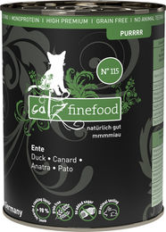 catz finefood Purrrr No. 115 Katzen Nassfutter Ente Monoprotein Sensitive 6x400 g - 6 x 400 g – Bild 1 von 4