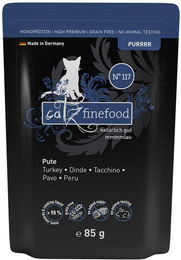Produktbild von Catz finefood Purrrr No. 117 Katzen Nassfutter Pute Getreidefrei und Glutenfrei 16x85g