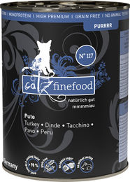 catz finefood Purrrr No. 117 Katzen Nassfutter Pute Monoprotein Sensitive 400 g – Bild 1 von 4