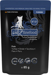 catz finefood Purrrr No. 117 Pute Monoprotein Paté für Katzen 85 g - 16 x 85 g – Bild 1 von 5