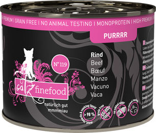 Catz finefood Purrrr No. 119 Katzen Nassfutter Rind ohne Farb- und Aromastoffe 6 x 200 g - 6 x 200 g – Bild 1 von 5