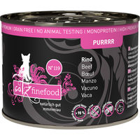 Produktbild von Catz finefood Purrrr No. 119 Katzen Nassfutter Rind ohne Farb- und Aromastoffe 6 x 200 g - 6 x 200 g