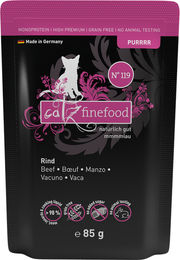 Catz finefood Purrrr No. 119 Katzenfutter Rind Monoprotein Pouch 85 g - 16 x 85 g – Bild 1 von 3