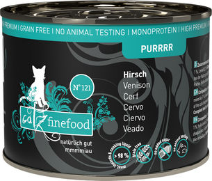 Catz finefood Purrrr No. 121 Katzenfutter Hirsch Monoprotein mit hohem Fleischanteil 200 g – Bild 1 von 4