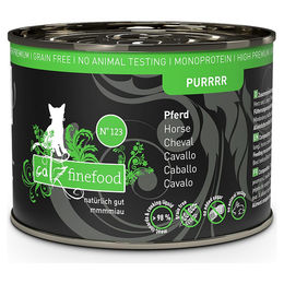 Produktbild von catz finefood Purrrr No. 123 Katzen Nassfutter Pferd Monoprotein Sensitive 6 x 200 g - 12 x 200 g