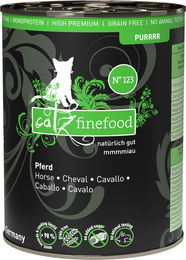 Catz finefood Purrrr No. 123 Katzenfutter Pferd Monoprotein mit hohem Fleischanteil 400 g - 12 x 400 g – Bild 1 von 5