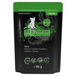 catz finefood Purrrr No. 123 Pferd Katzen Nassfutter Stückchen in Sauce für adulte Katzen 8 x 85 g - 8 x 85 g – Bild 1 von 2