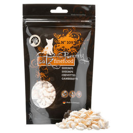 catz finefood Purrrrly No. 109 Shrimps Gefriergetrocknetes Katzenleckerli für erwachsene Katzen 35 g - 15 g – Bild 1 von 8