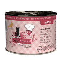 Produktbild von Catz finefood Ragout No.603 Gans & Pute Stückchen in Sauce 6x190g für Katzen