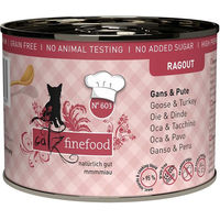 Produktbild von catz finefood Ragout No.603 Gans & Pute Stückchen in Sauce für Katzen 6x190g