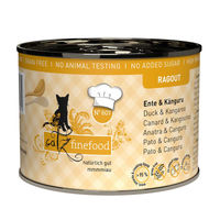Produktbild von Catz finefood Ragout No.607 Ente und Känguru Stückchen in Sauce 6x190g