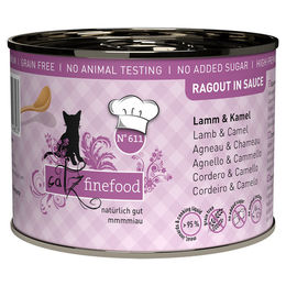 Produktbild von catz finefood Ragout No. 611 Lamm & Kamel Katzen Nassfutter Adult Stückchen in Sauce Getreidefrei 190 g - 6 x 190 g