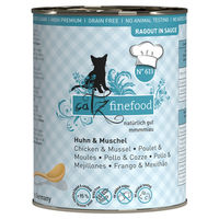 Produktbild von catz finefood Ragout No. 613 Huhn & Muschel Katzen Nassfutter Adult Getreidefrei 380 g - 6 x 380 g
