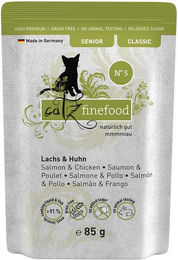 Produktbild von Catz finefood Senior Katzenfutter Lachs & Huhn 16x85g - 16 x 85 g
