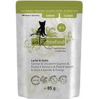 Produktbild von Catz finefood Senior Katzenfutter Lachs & Huhn 16x85g - 16 x 85 g