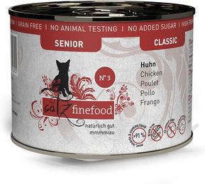 Produktbild von Catz finefood Senior No.03 Katzen Nassfutter Huhn 6x200g