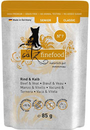 Produktbild von Catz finefood Senior No.07 Katzen Nassfutter Rind & Kalb 16x85g - 16 x 85 g