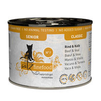 Produktbild von Catz finefood Senior No.07 Katzen Nassfutter Rind und Kalb 6x200g - 6 x 200 g