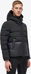 Cavalleria Toscana Daunenjacke Herren mit Kapuze aus Nylon in Schwarz Größe M wasserabweisend – Bild 1 von 1