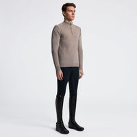 Produktbild von Cavalleria Toscana Herren Pullover aus reiner Wolle mit Half Zip in Beige