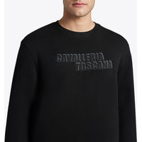 Produktbild von Cavalleria Toscana Pullover Herren Cotton Crew Neck Sweatshirt Schwarz Größe S