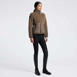 Produktbild von Cavalleria Toscana Reitjacke für Damen aus Teddy Fleece und Nylon in Braun wasserabweisend