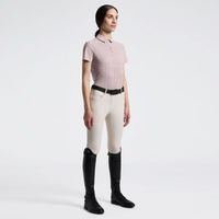 Produktbild von Cavalleria Toscana Reitshirt CT Jacquard Jersey Training Polo Damen
